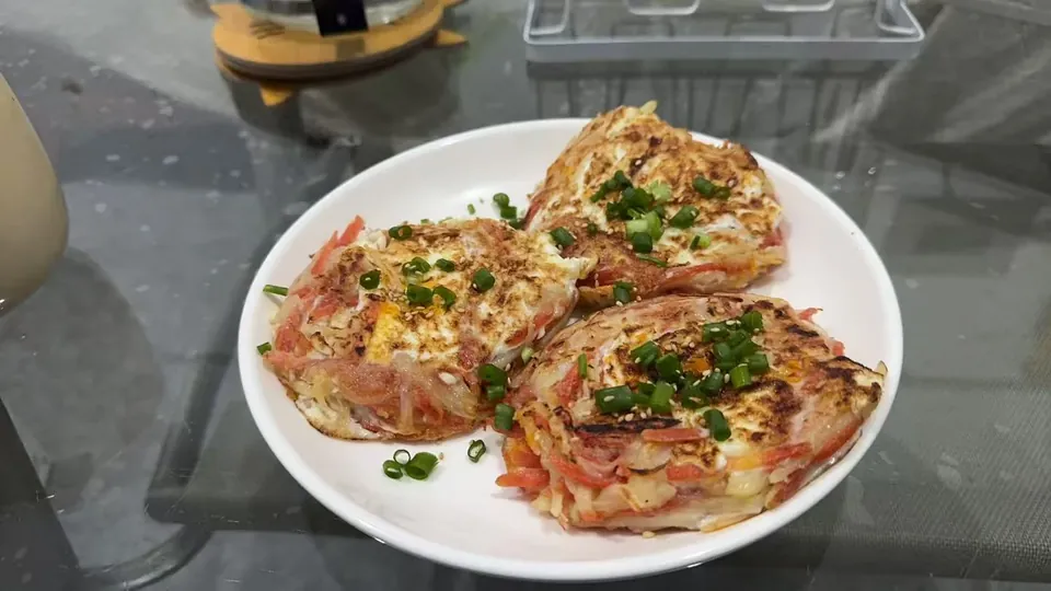 蔬菜煎饼，家常料理